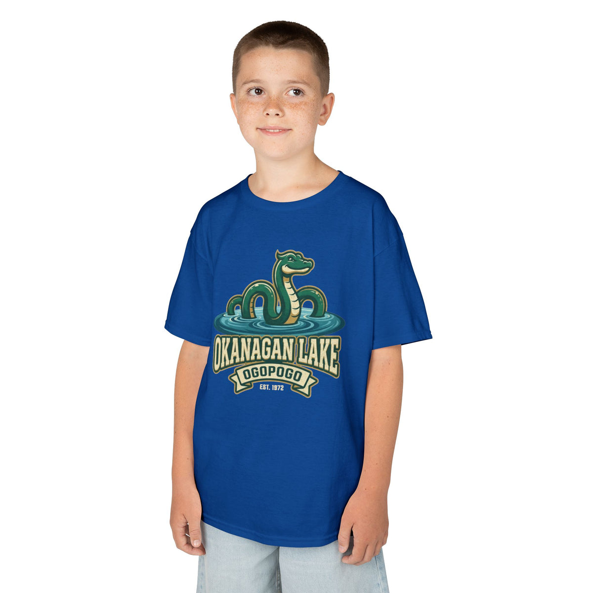 Color: Royal | Ogopogo (Canada) Kids Tee