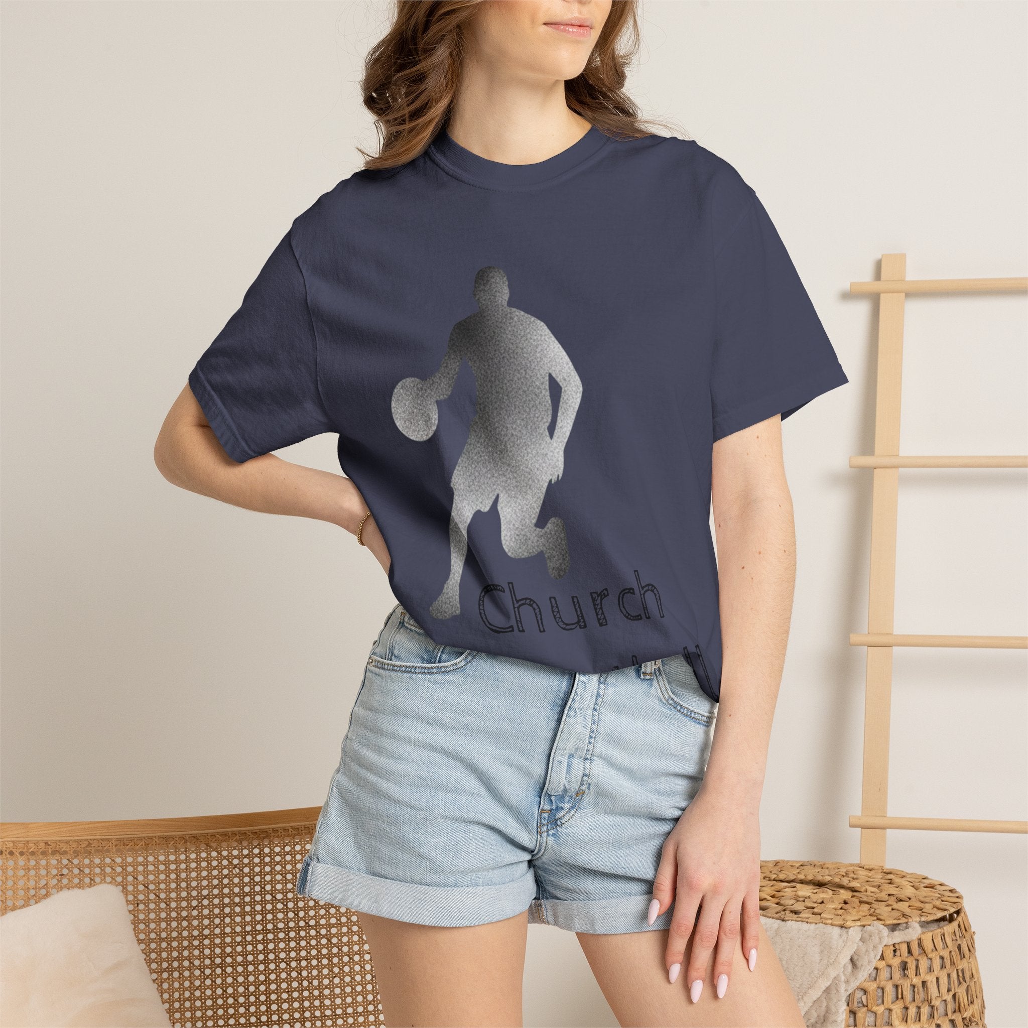 "Church Basketball: High Court" Unisex Garment-Dyed T-shirt
