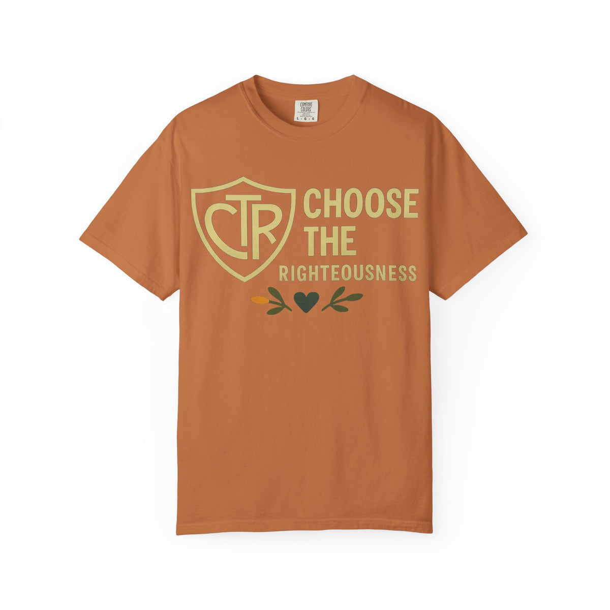 Color: Yam | CTR: Choose the Righteousness Unisex Garment-Dyed T-shirt