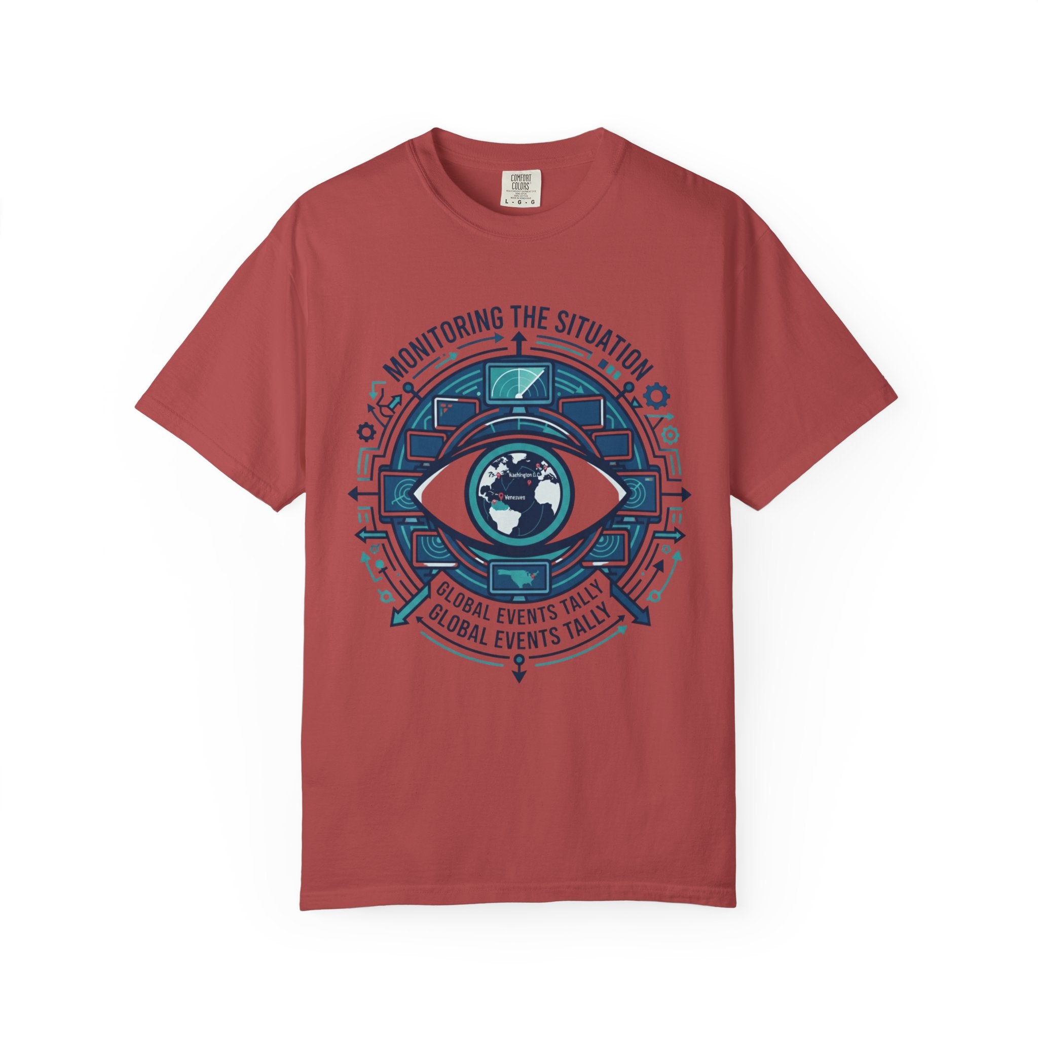 "Monitoring the Situation" Unisex Garment-Dyed Tee