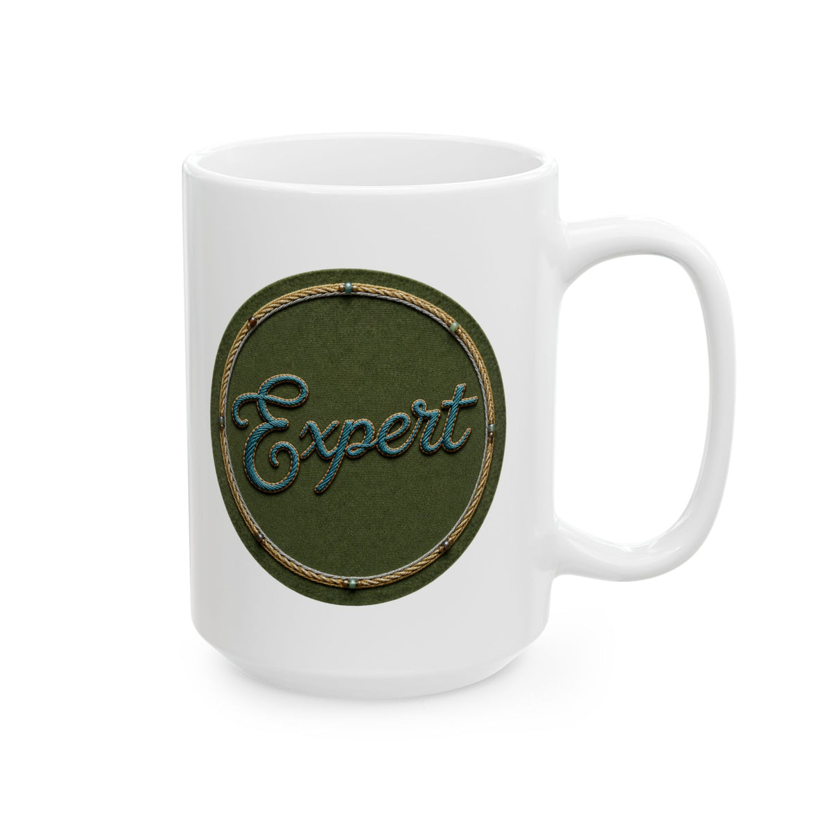 "Expert In Things That Don't Matter" White Ceramic Mug — Graphic