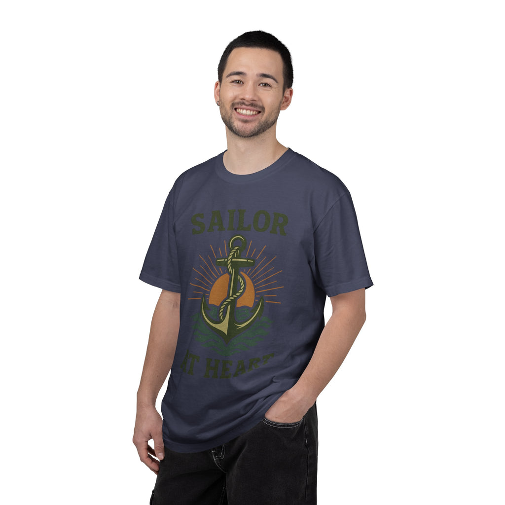 "Sailor at Heart" Unisex Garment-Dyed T-shirt