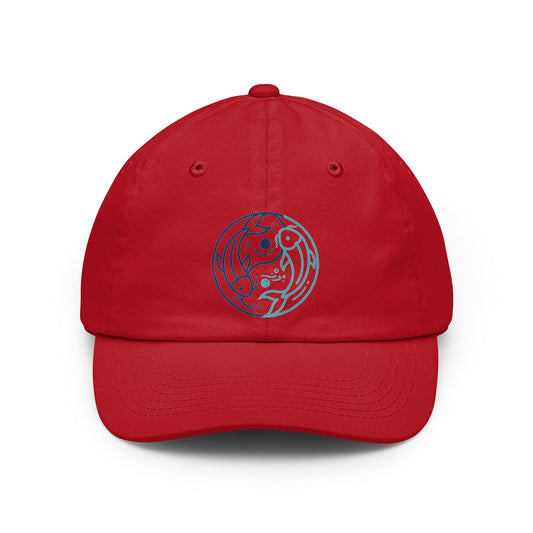 Color: Red | Yin Yang Pisces Dad Hat — Graphic