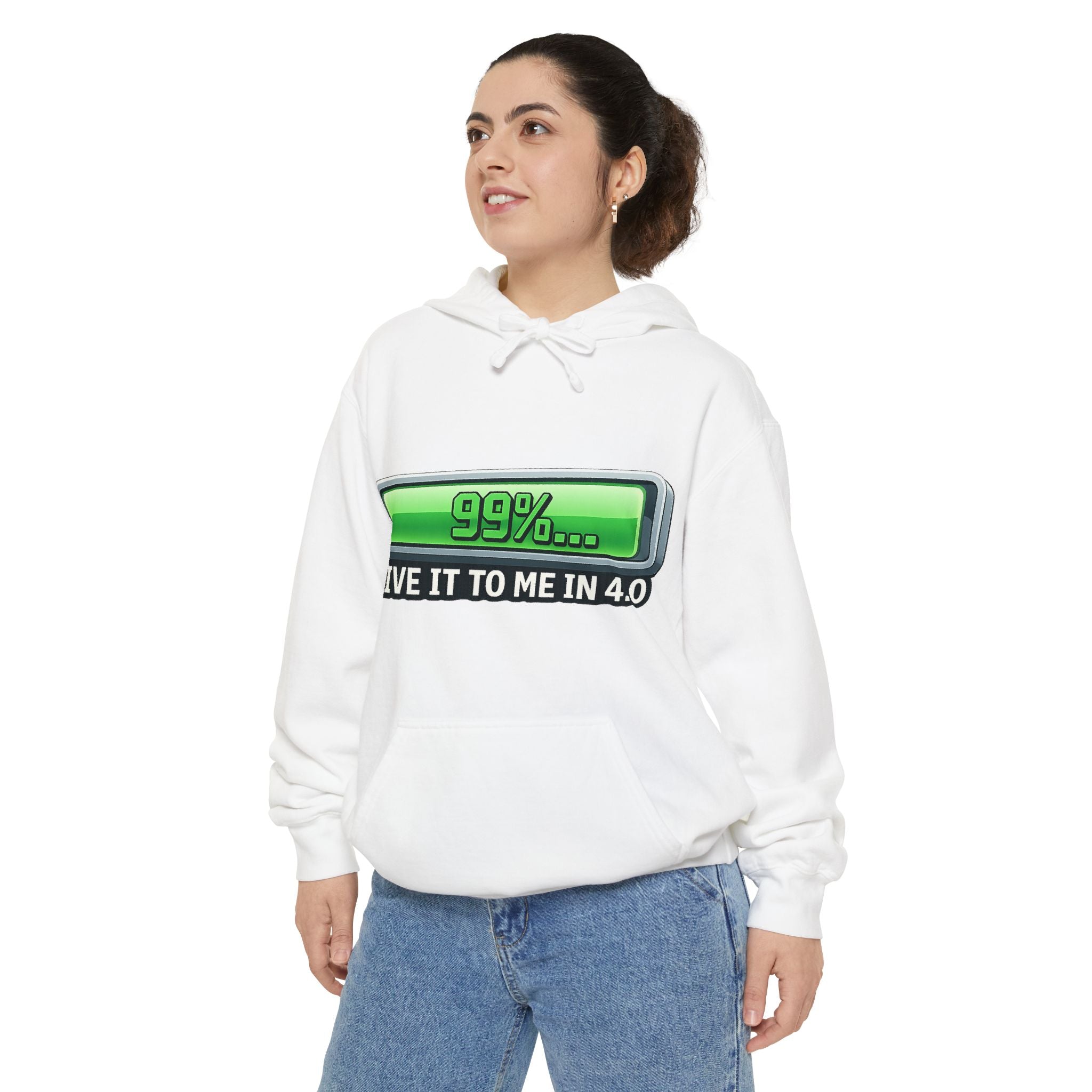 99% Done Waiting | Garment-Dyed Hoodie — AttitudeShirts