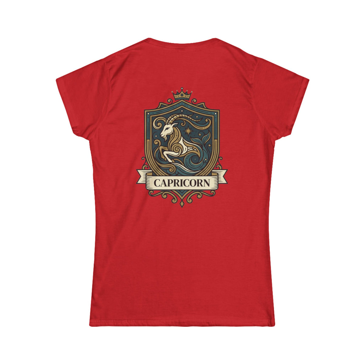 "Capricorn- The Sea-Goat Crest" Women's Tee