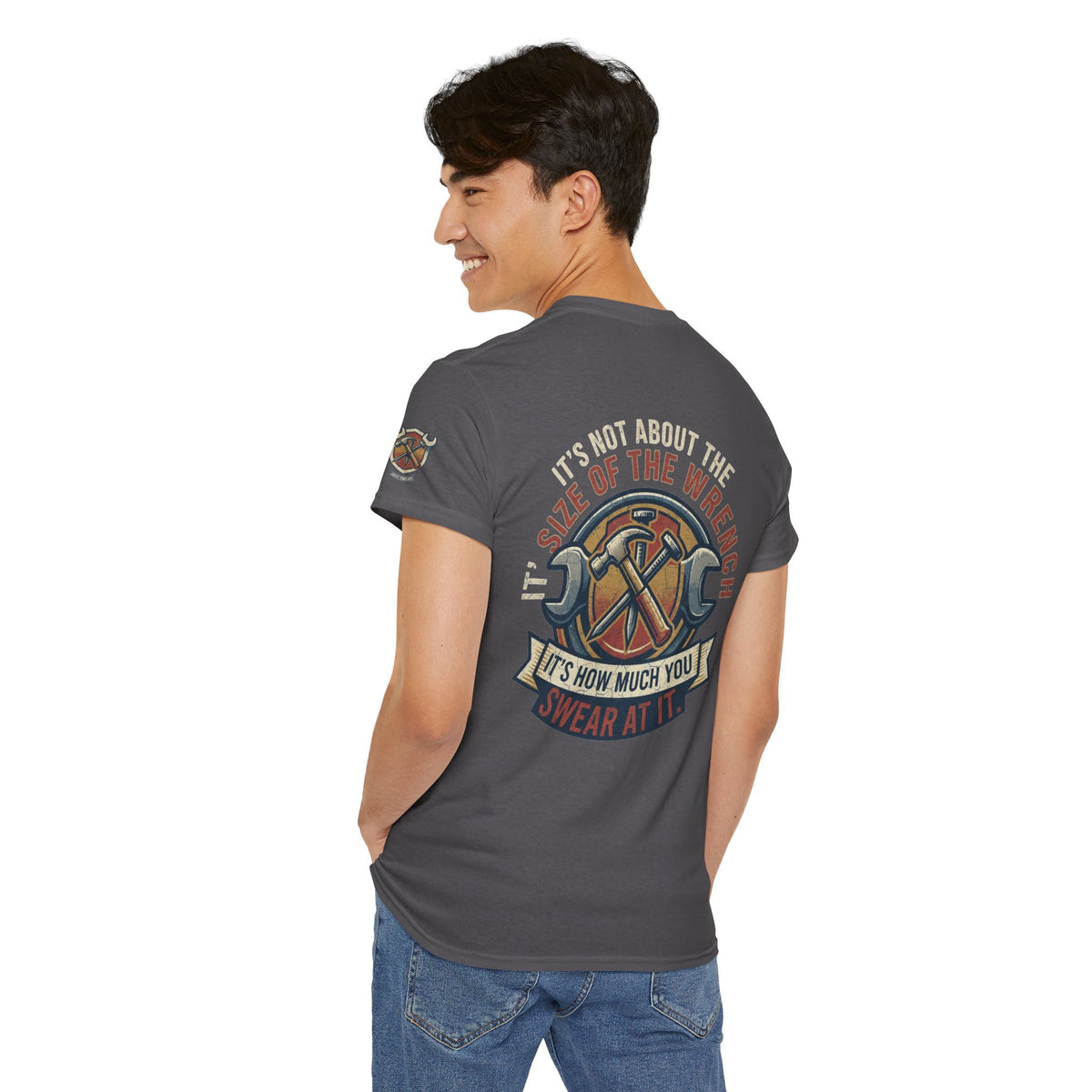 Color: Charcoal | Size Matters Premium Graphic Tee