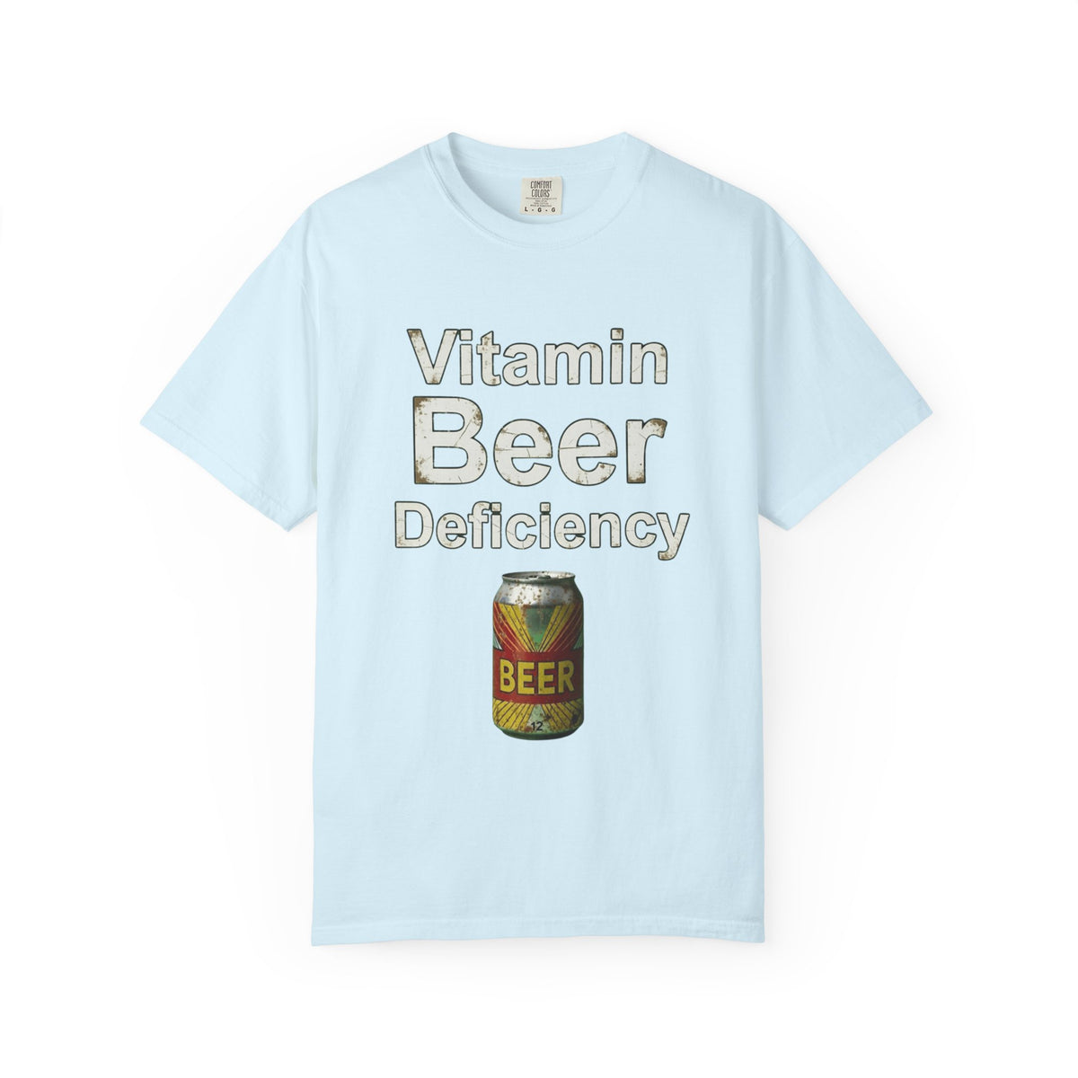 Color: Chambray | Vitamin Beer Unisex Garment-Dyed T-shirt