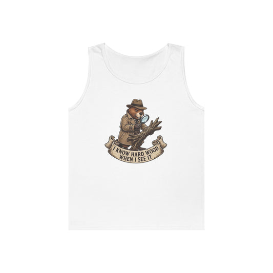 Color: White | I Know Hard Wood Tank Top