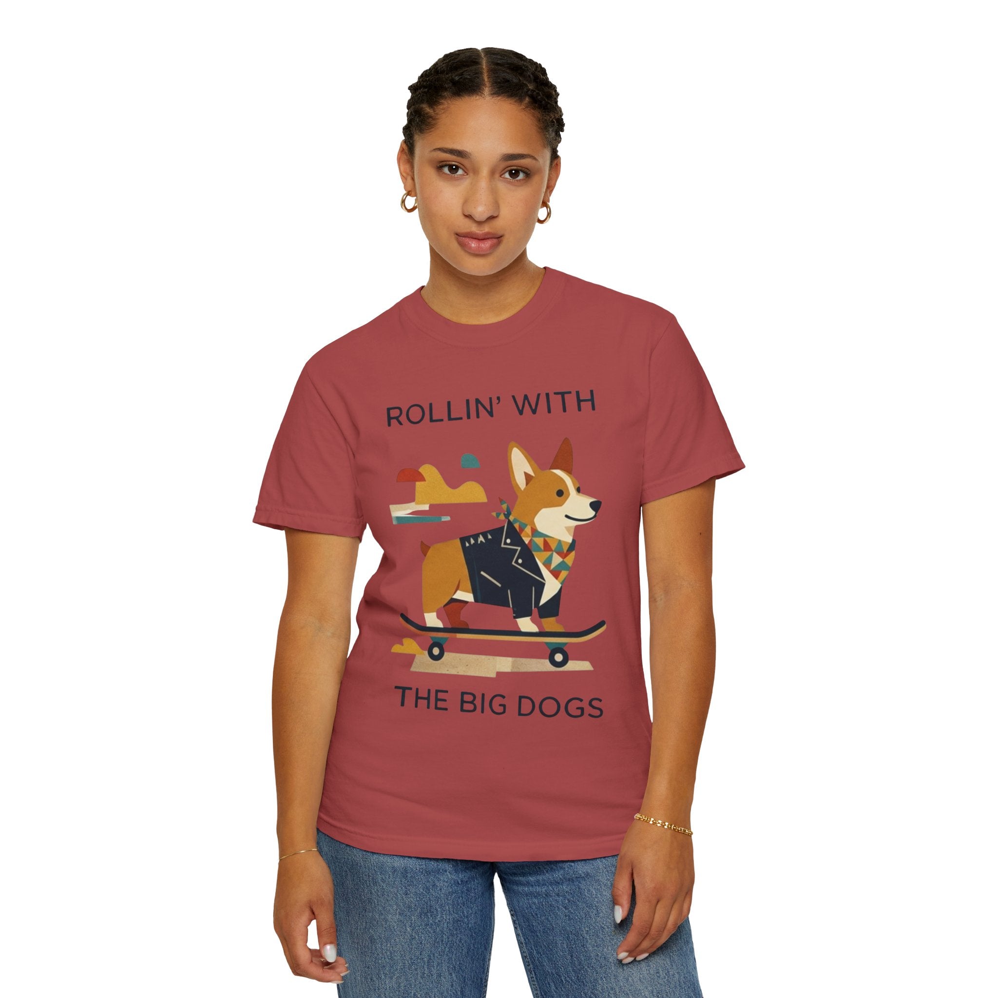 "With the Big Dogs" Unisex Garment-Dyed Tee