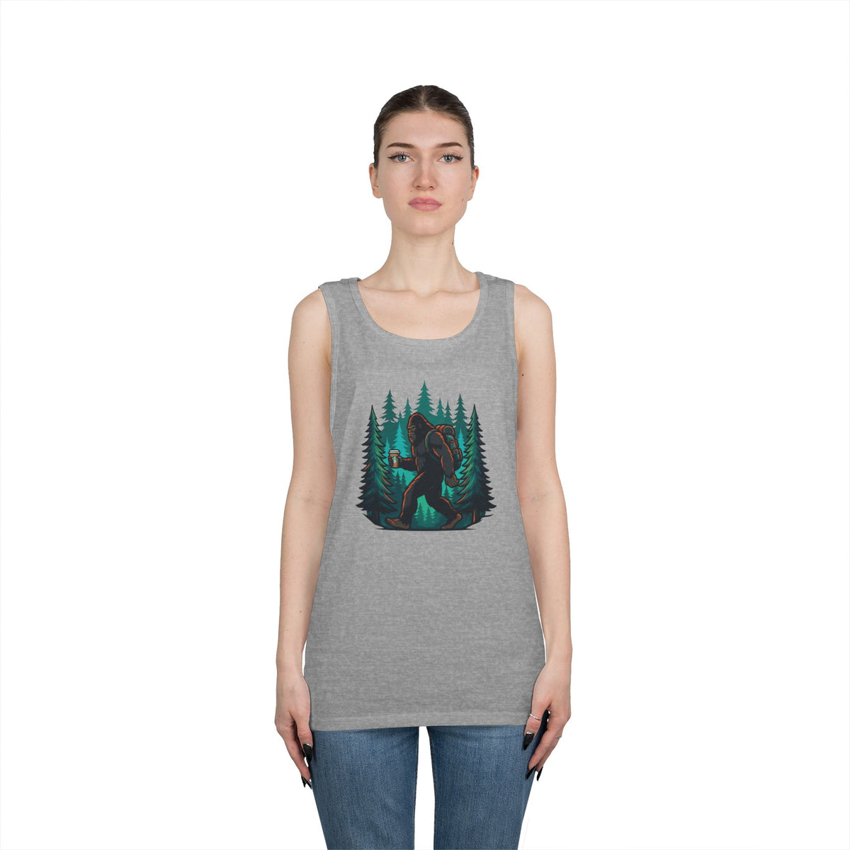 Color: Sport Grey | Bigfoot-Sasquatch (North America) Tank Top