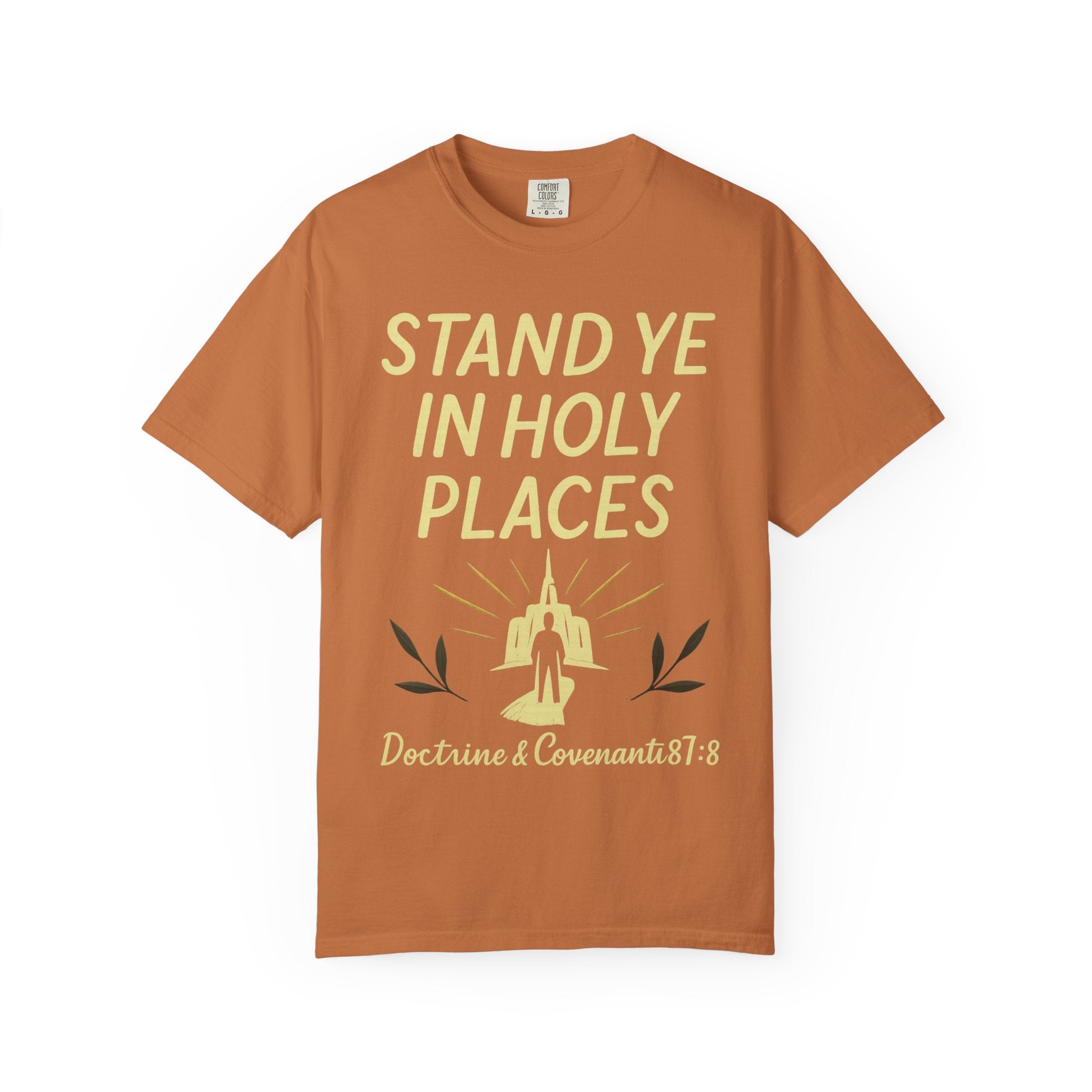 "Stand in Holy Places" Unisex Garment-Dyed T-shirt