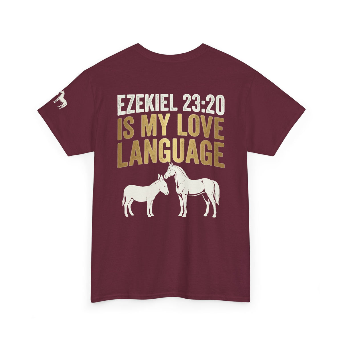Good Book Series Ezekiel 23 20 Love Language Premium Graphic Tee
