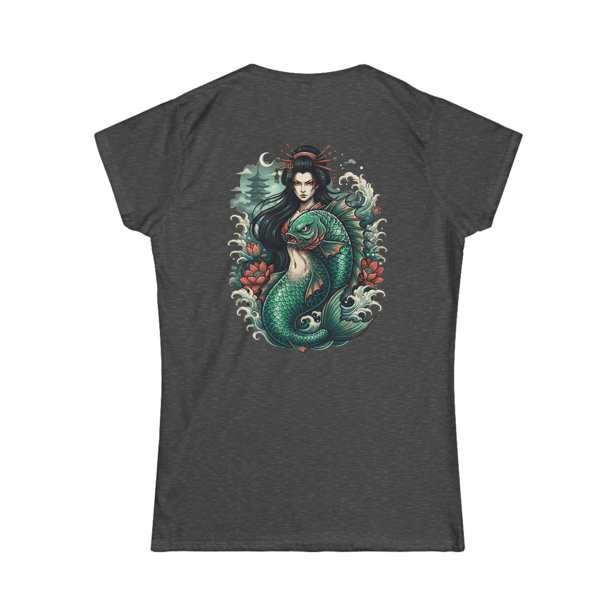 Color: Dark Heather | Ningyo (Japanese Folklore) Women's Tee