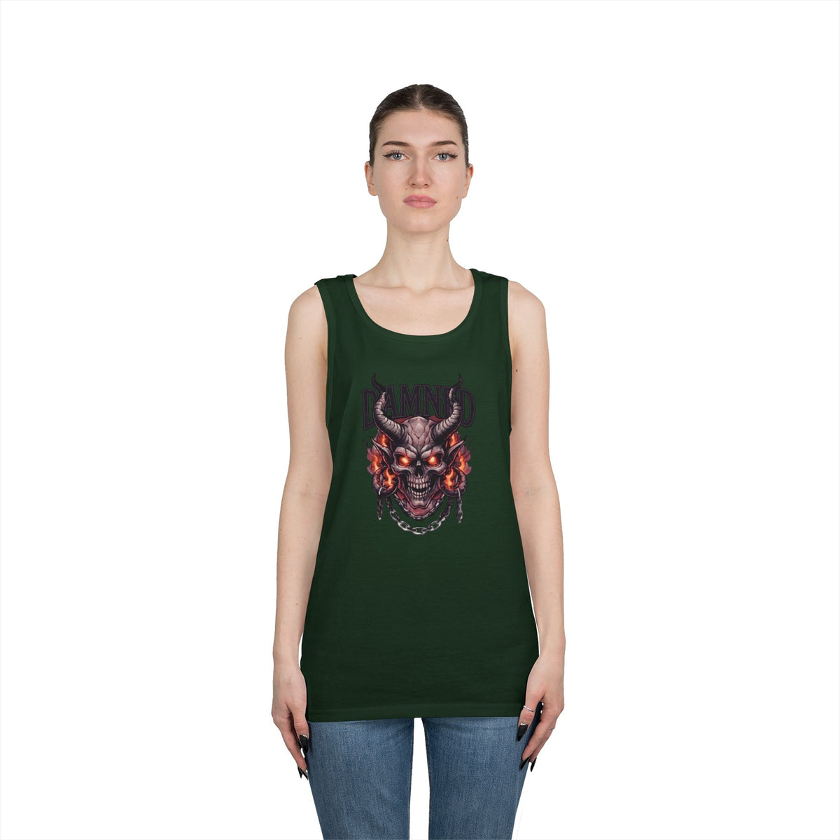 Color: Forest Green | Damned Tank Top