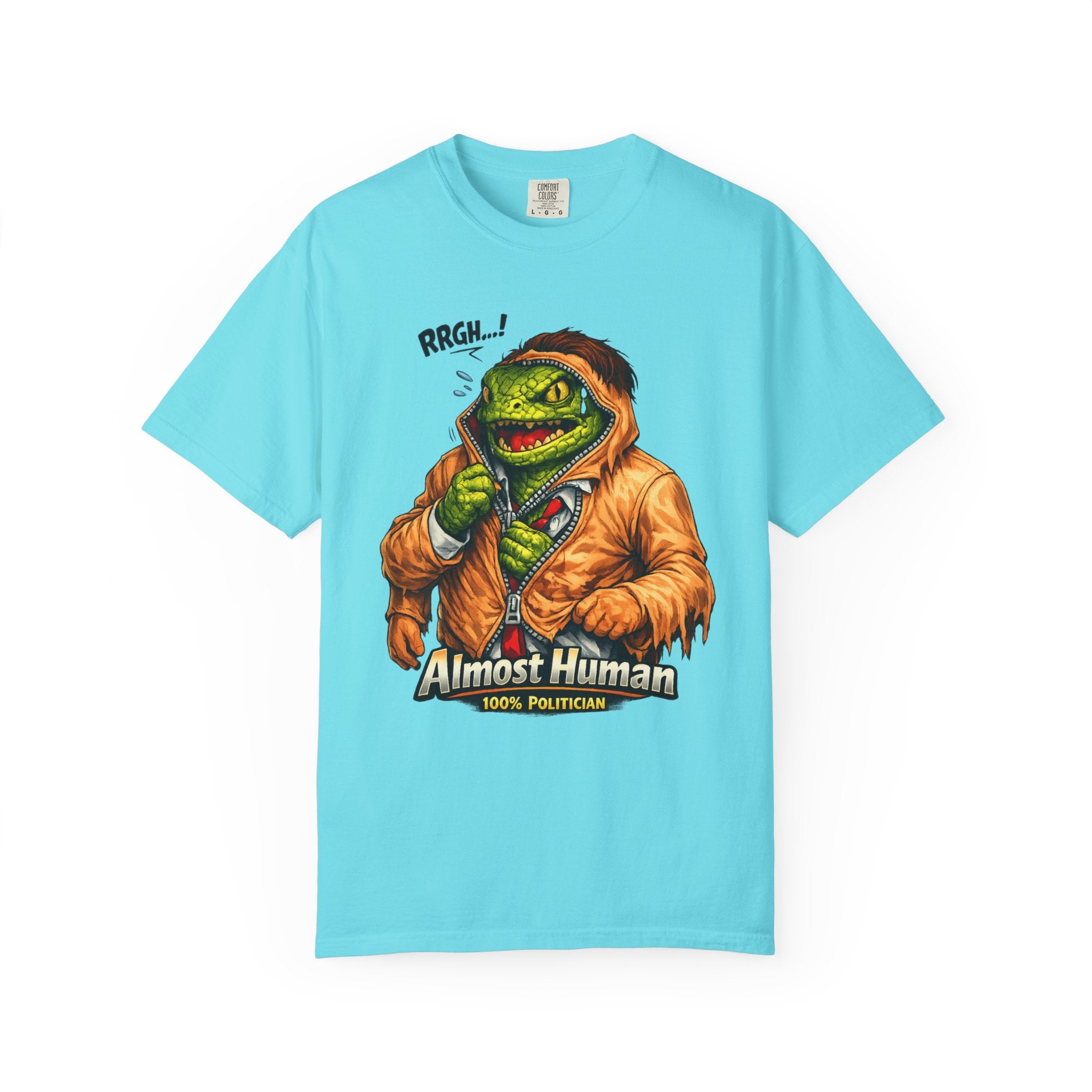 "Almost Human" Unisex Garment-Dyed T-shirt