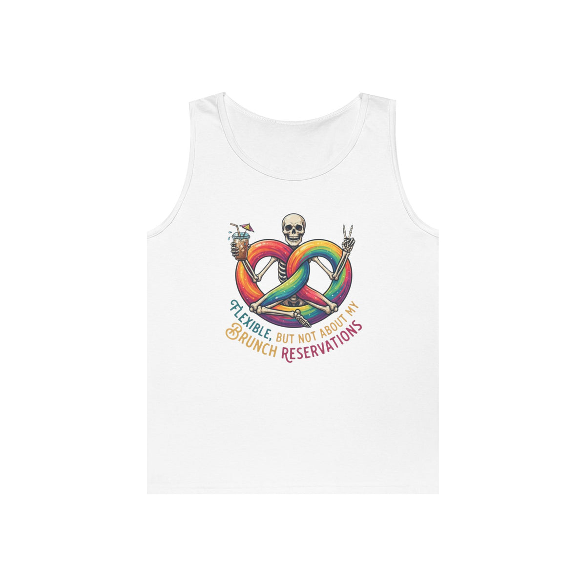 "Flexible But Not About Brunch" Tank Top