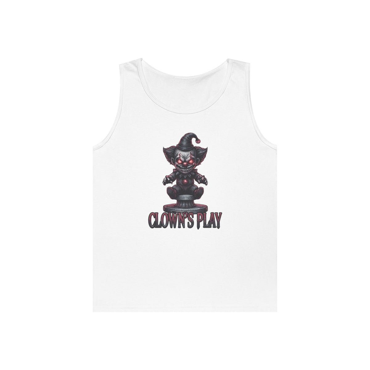 Color: White | Clown Play Tank Top