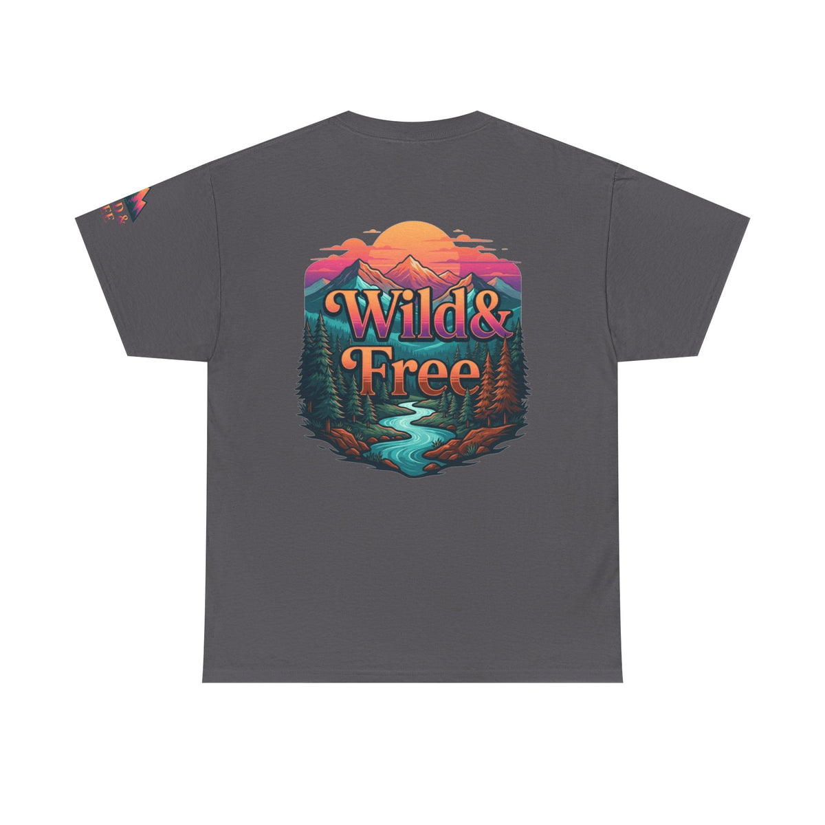 Color: Charcoal | Wild & Free Premium Graphic Tee