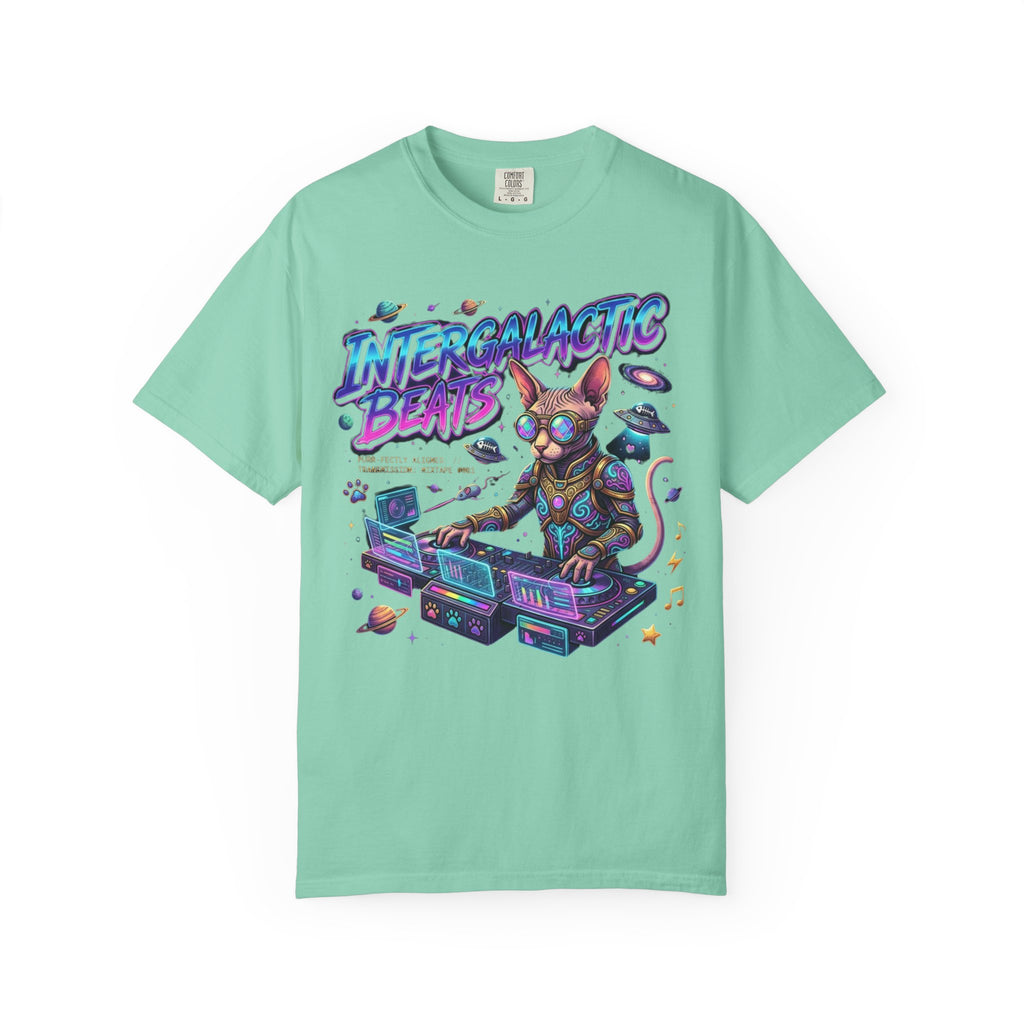 "Intergalatic Beats" Unisex Garment-Dyed Tee