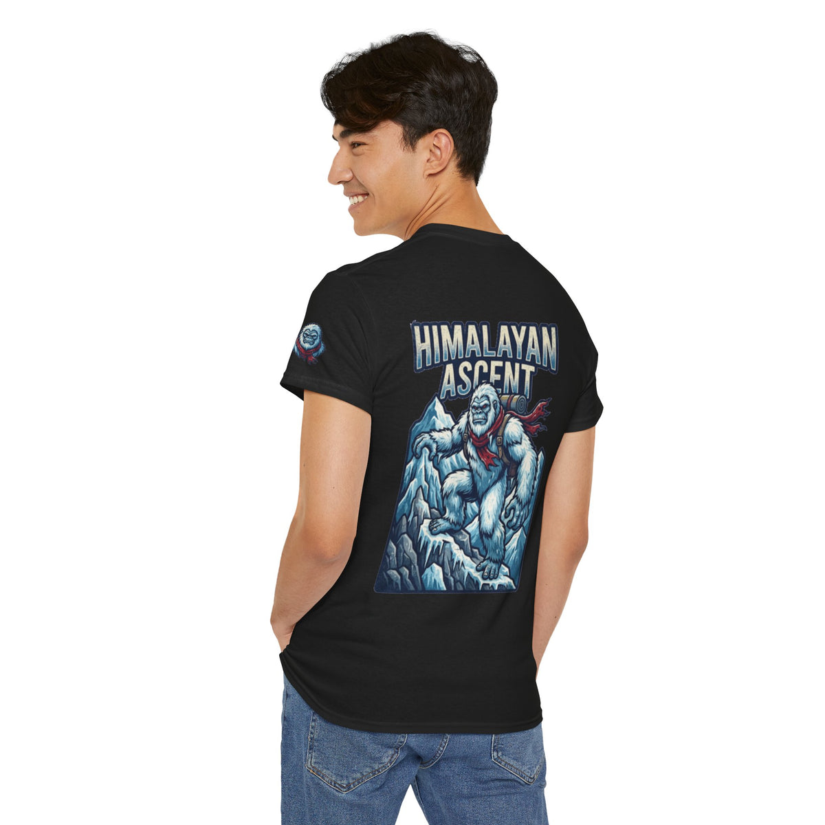 Color: Black | Yeti-Abominable Snowman (Himalayas) Premium Graphic Tee