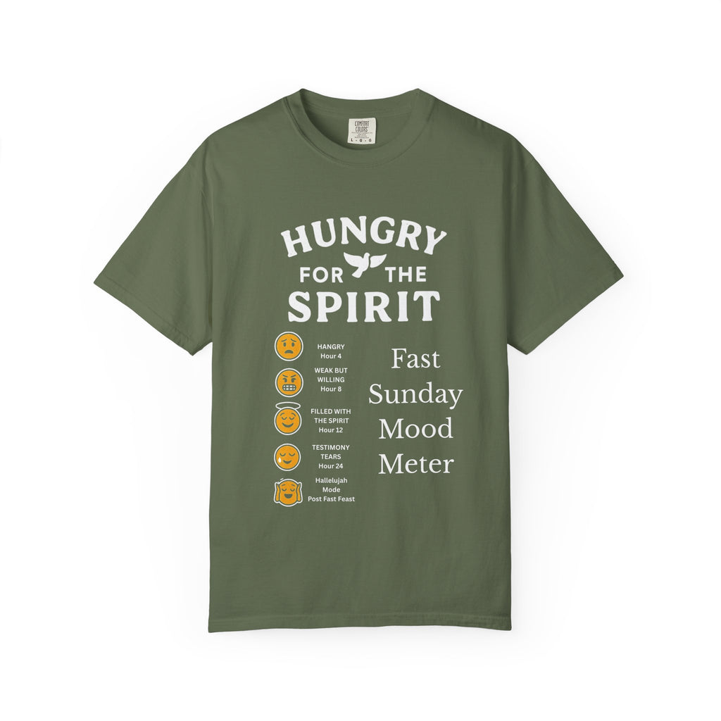 "Fast Sunday Mood Meter" Unisex Garment-Dyed T-shirt