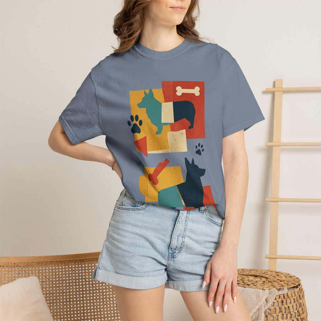 "Dogs and Bones" Unisex Garment-Dyed Tee