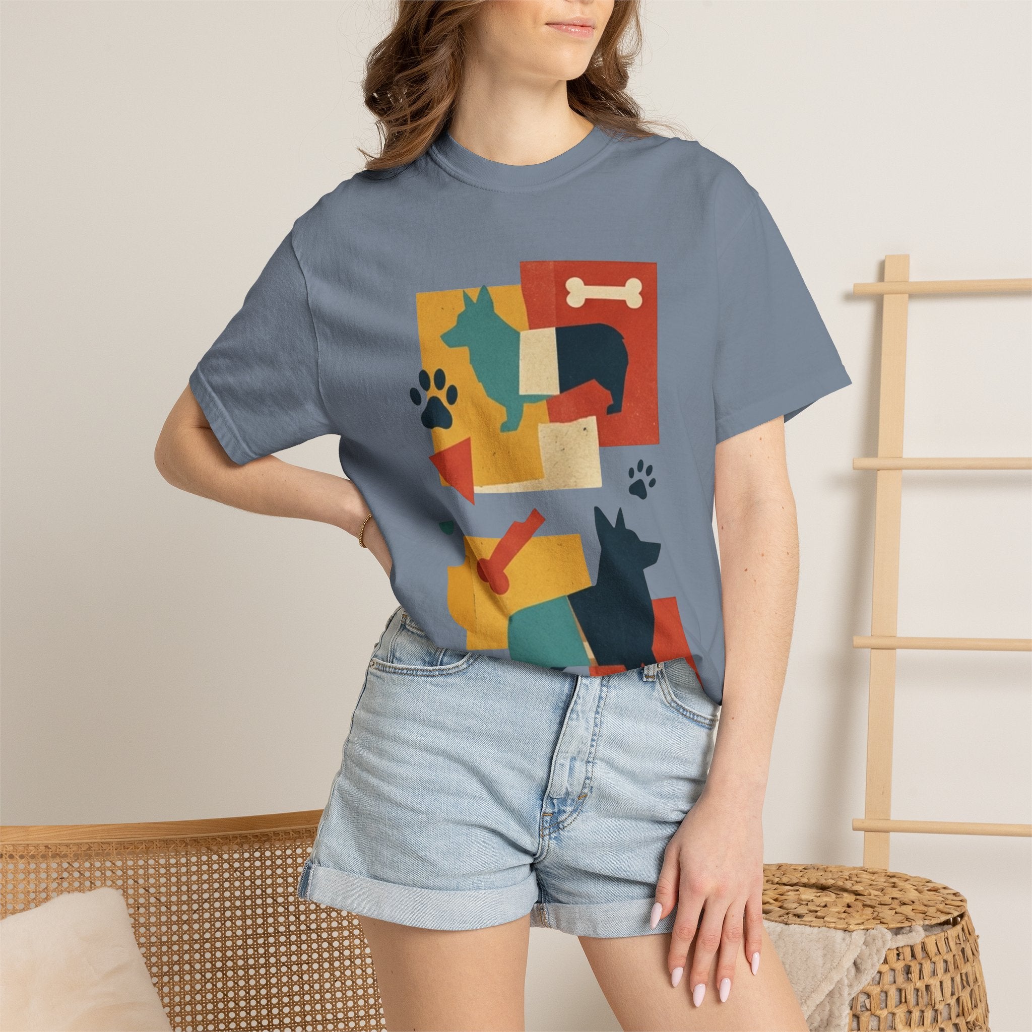 "Dogs and Bones" Unisex Garment-Dyed Tee