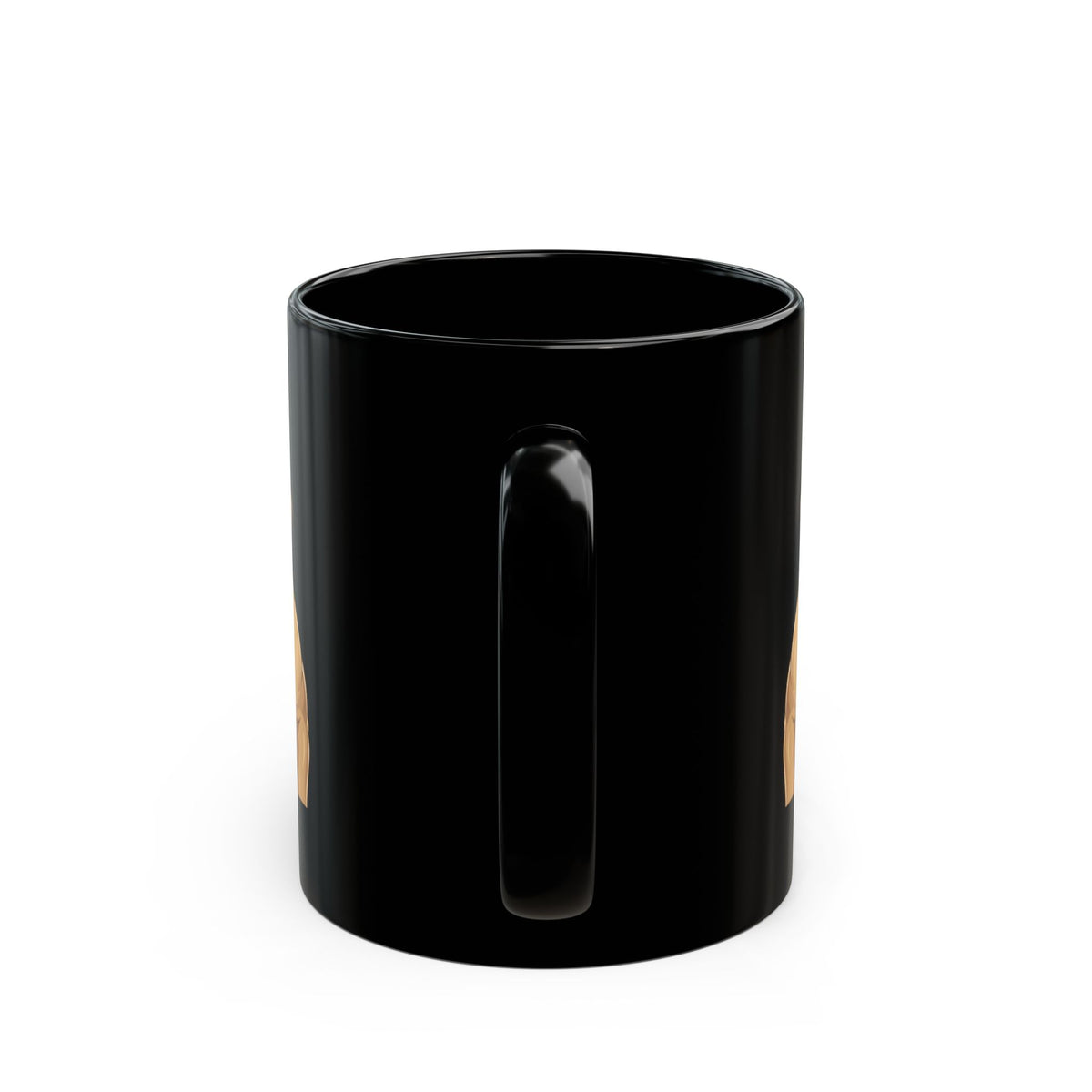 "Bones" Black Ceramic Mug