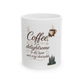 "Coffee is Delightsome" White Ceramic Mug