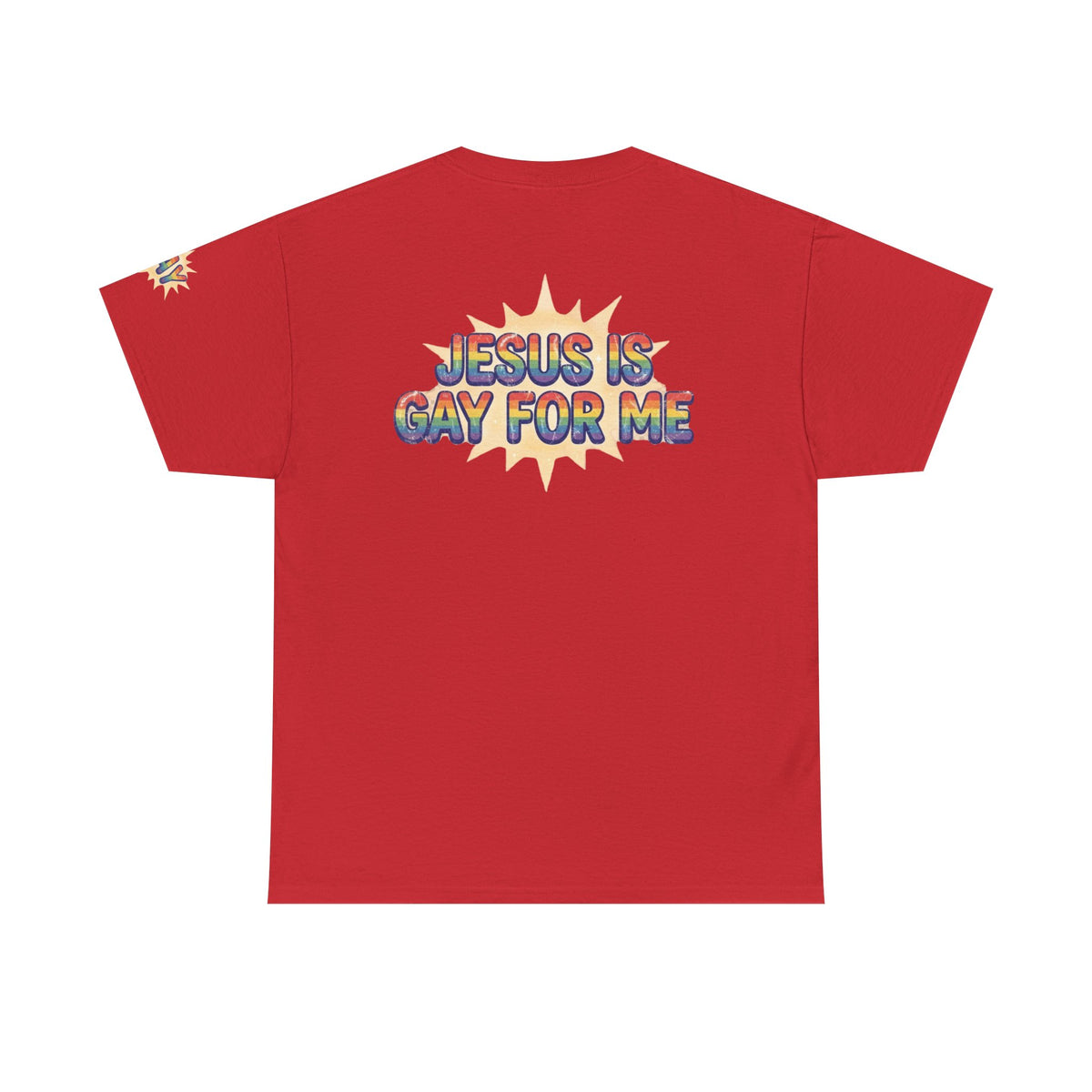Color: Red | Jesus is Gay For Me Premium Graphic Tee