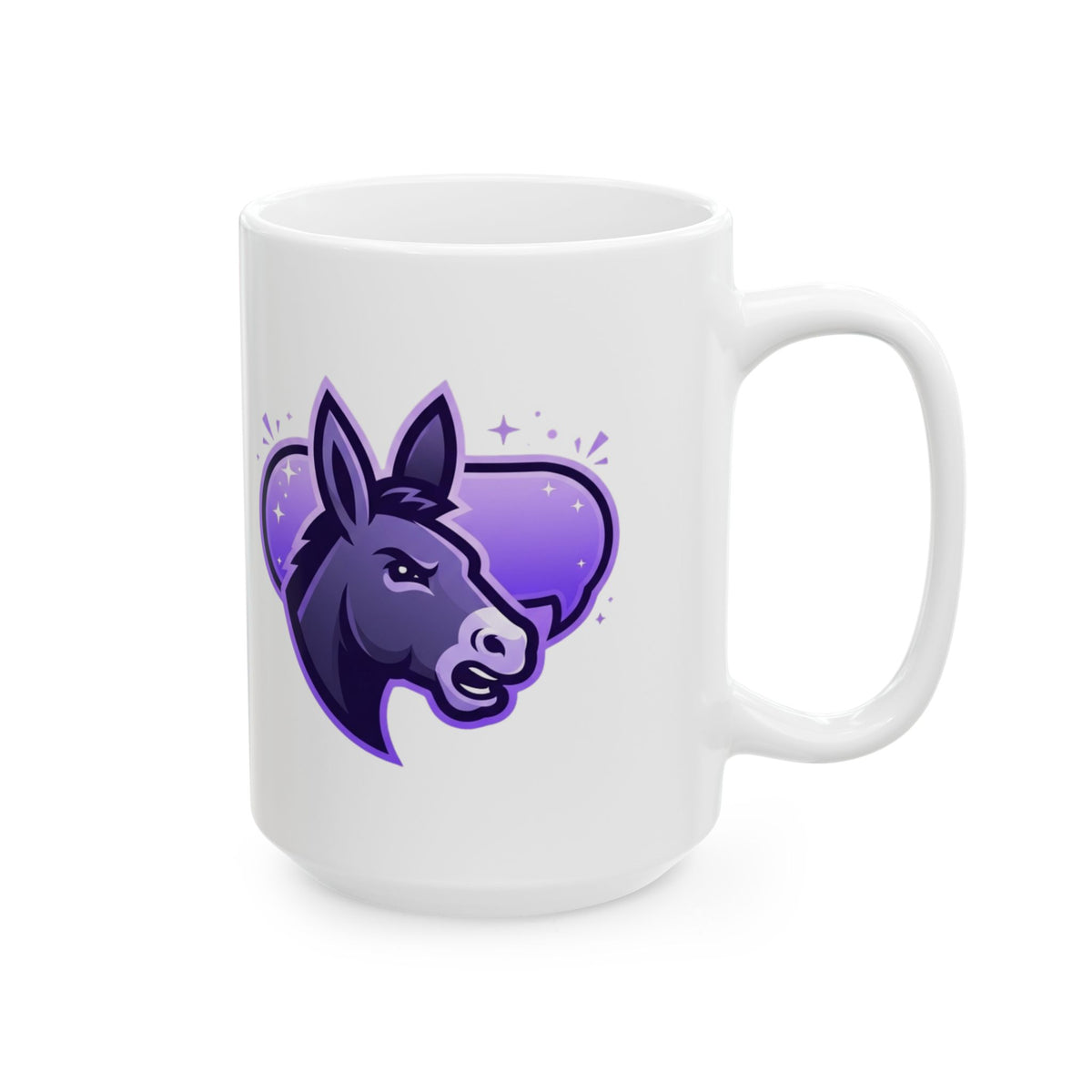 "Good Book Series Obstinate Animals & Angels With Swords" White Ceramic Mug — Graphic