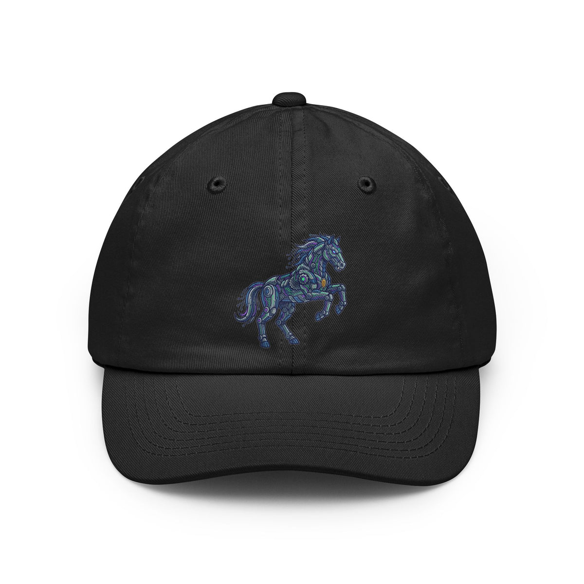 Color: Black | Cyber Mustang Dad Hat