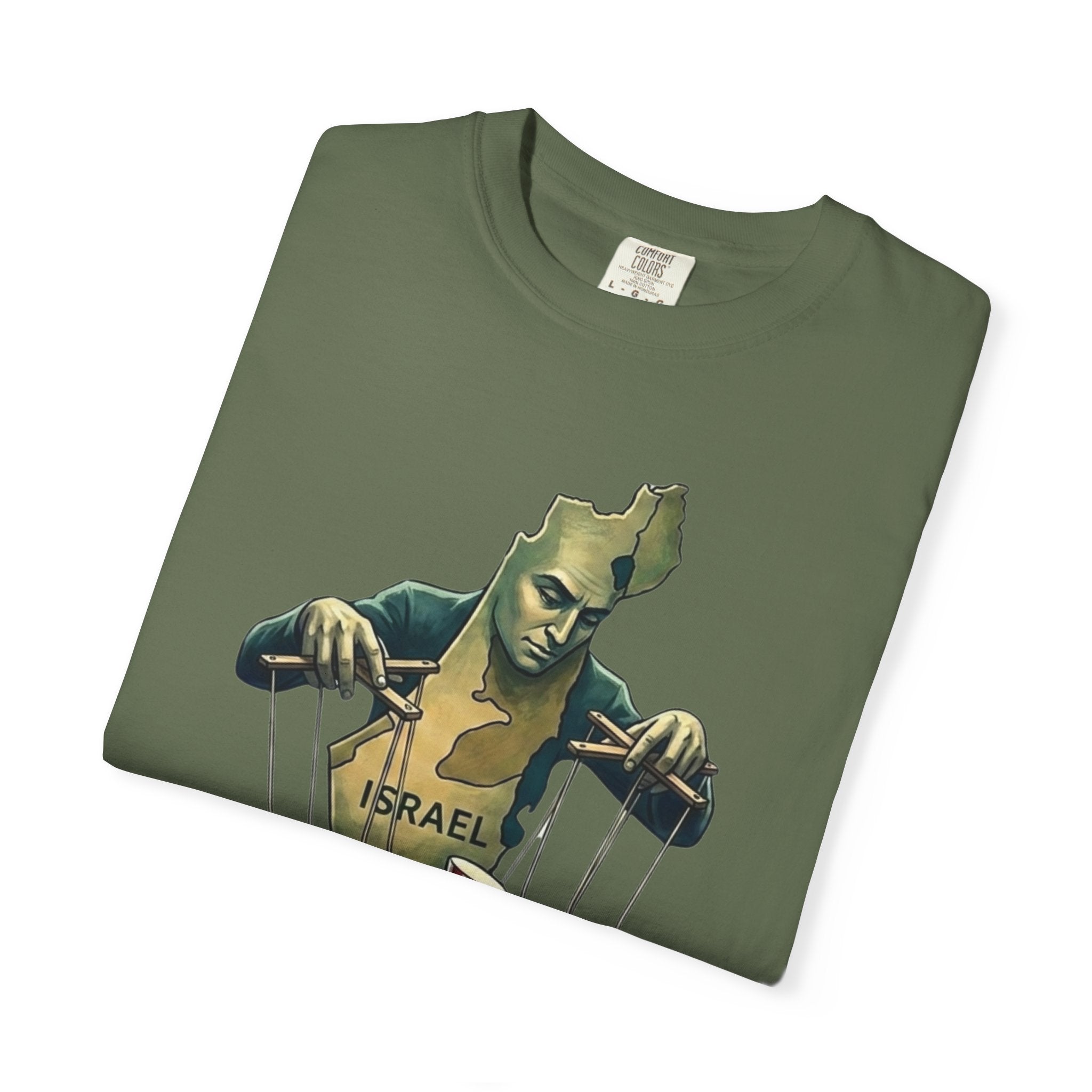 "The Global Puppet Master" Unisex Garment-Dyed T-shirt