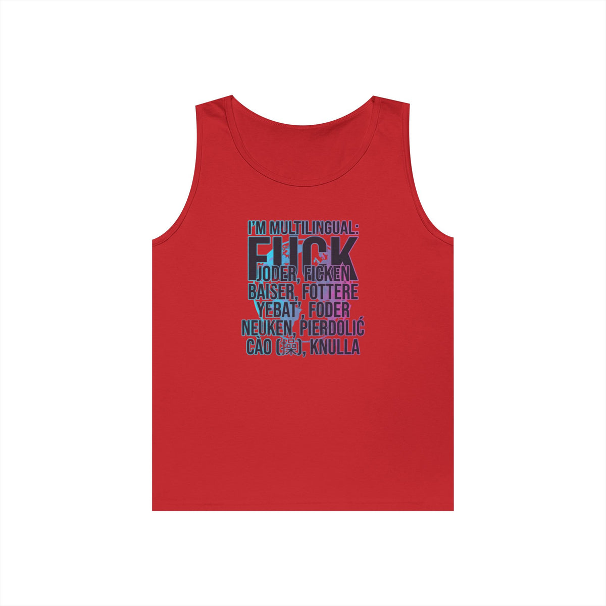 Color: Red | I'm Multilingual Tank Top
