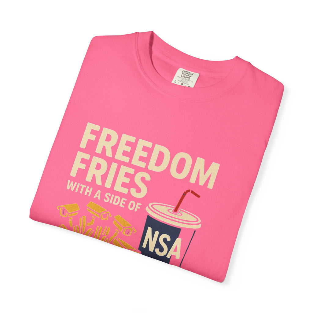 "Freedom Fries (With Extra Eyes)" Unisex Garment-Dyed T-shirt