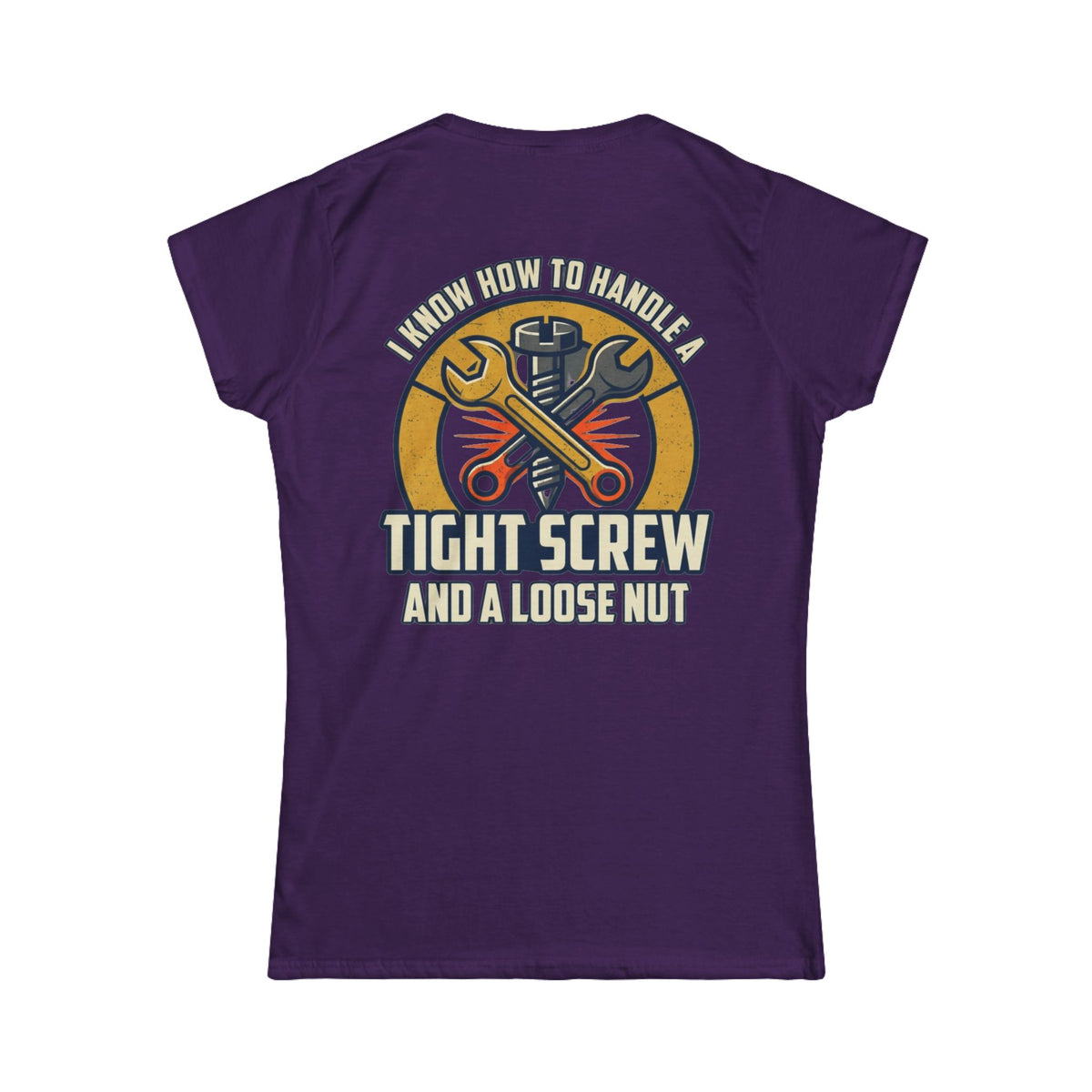 Color: Purple | Tight Screw and a Loose Nut Women's Tee