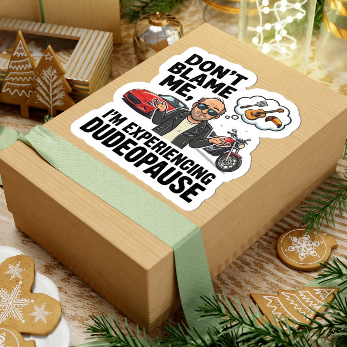 Dudepause: It's a Thing | Kiss-Cut Sticker — AttitudeShirts