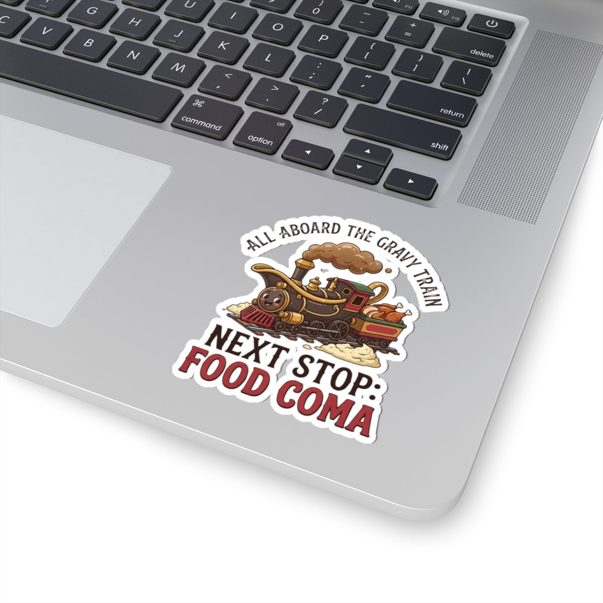 "Next Stop Food Coma" Sticker — Main