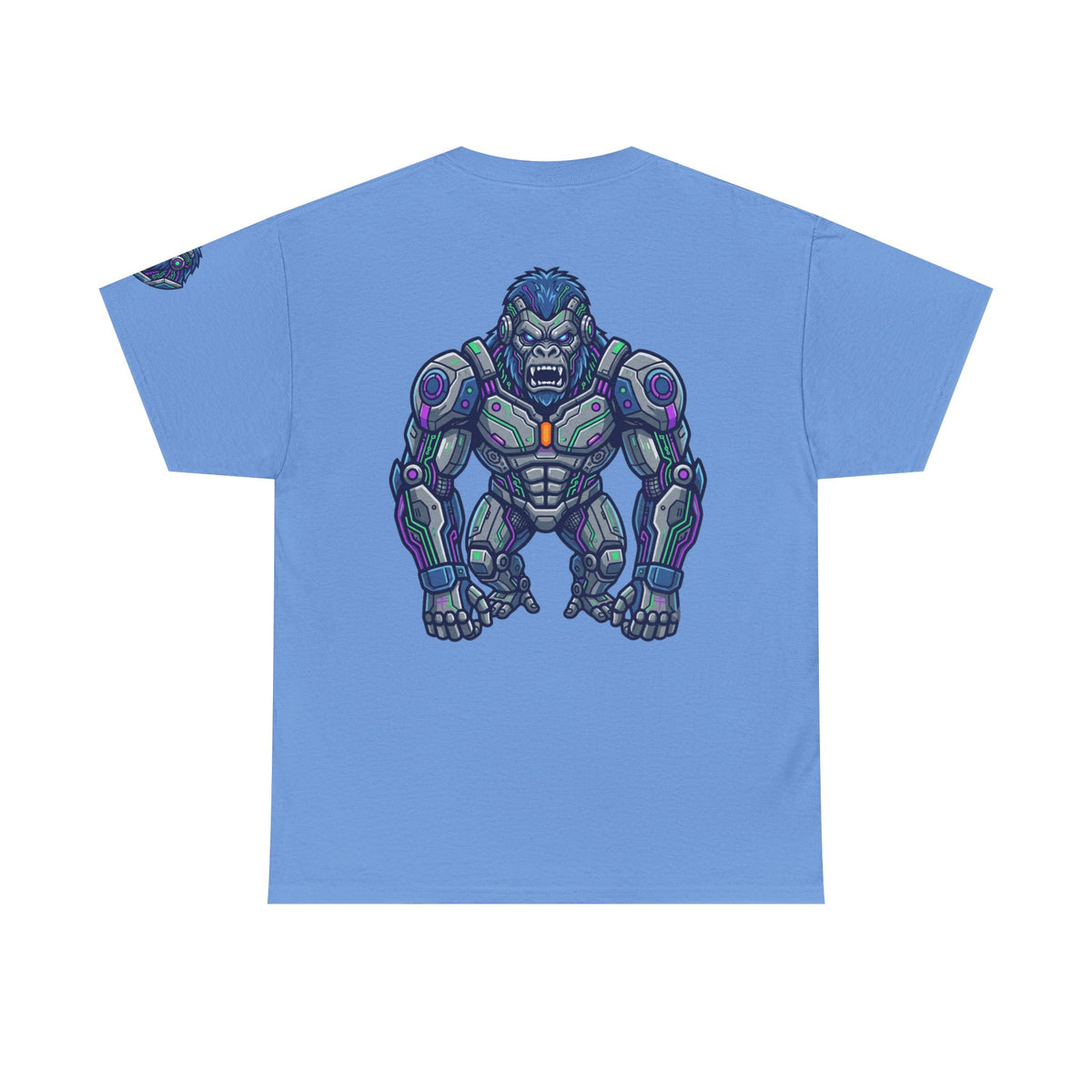 Color: Carolina Blue | Cyber Gorilla Premium Graphic Tee
