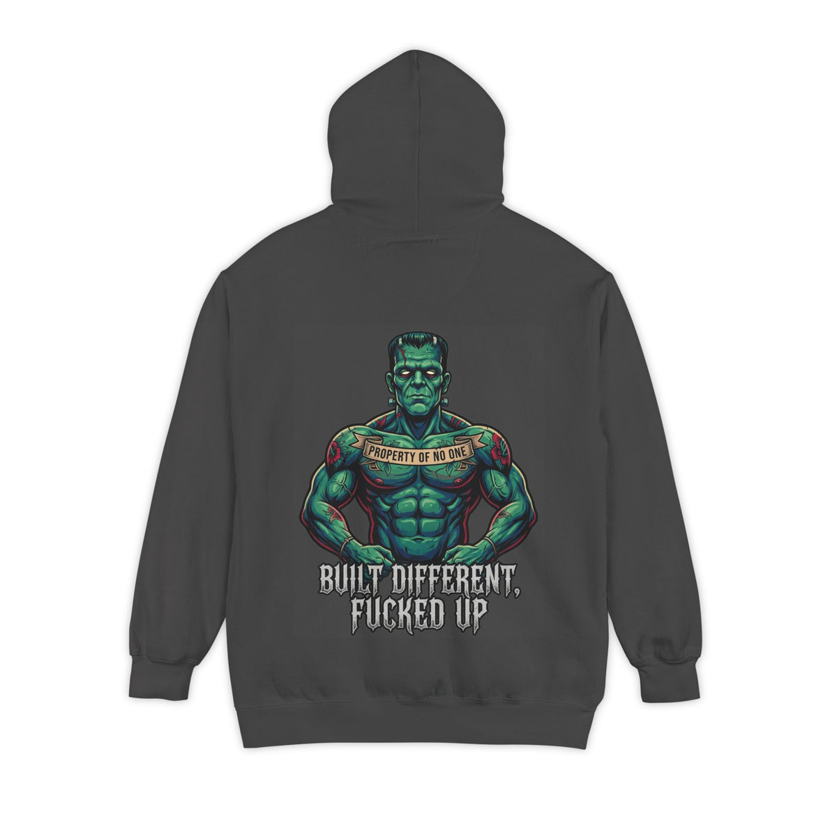 "Built Different" Garment-Dyed Hoodie