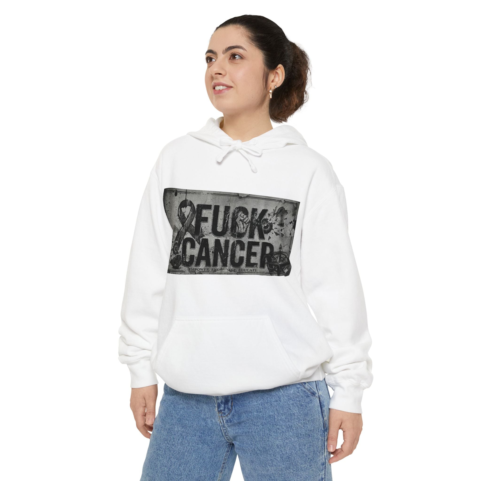 Cancer Can Fuck Right Off | Garment-Dyed Hoodie — AttitudeShirts