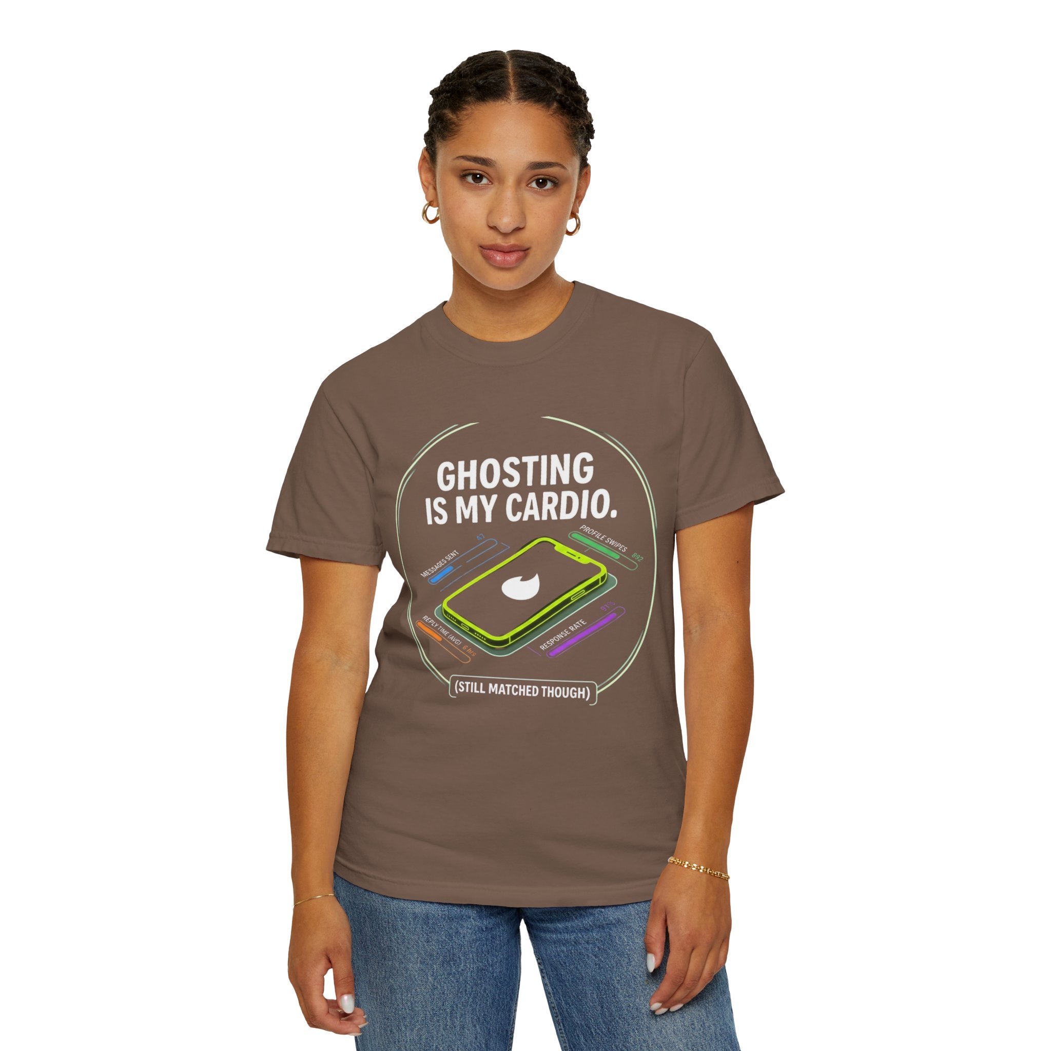 "Ghosting Is My Cardio" Unisex Garment-Dyed Tee