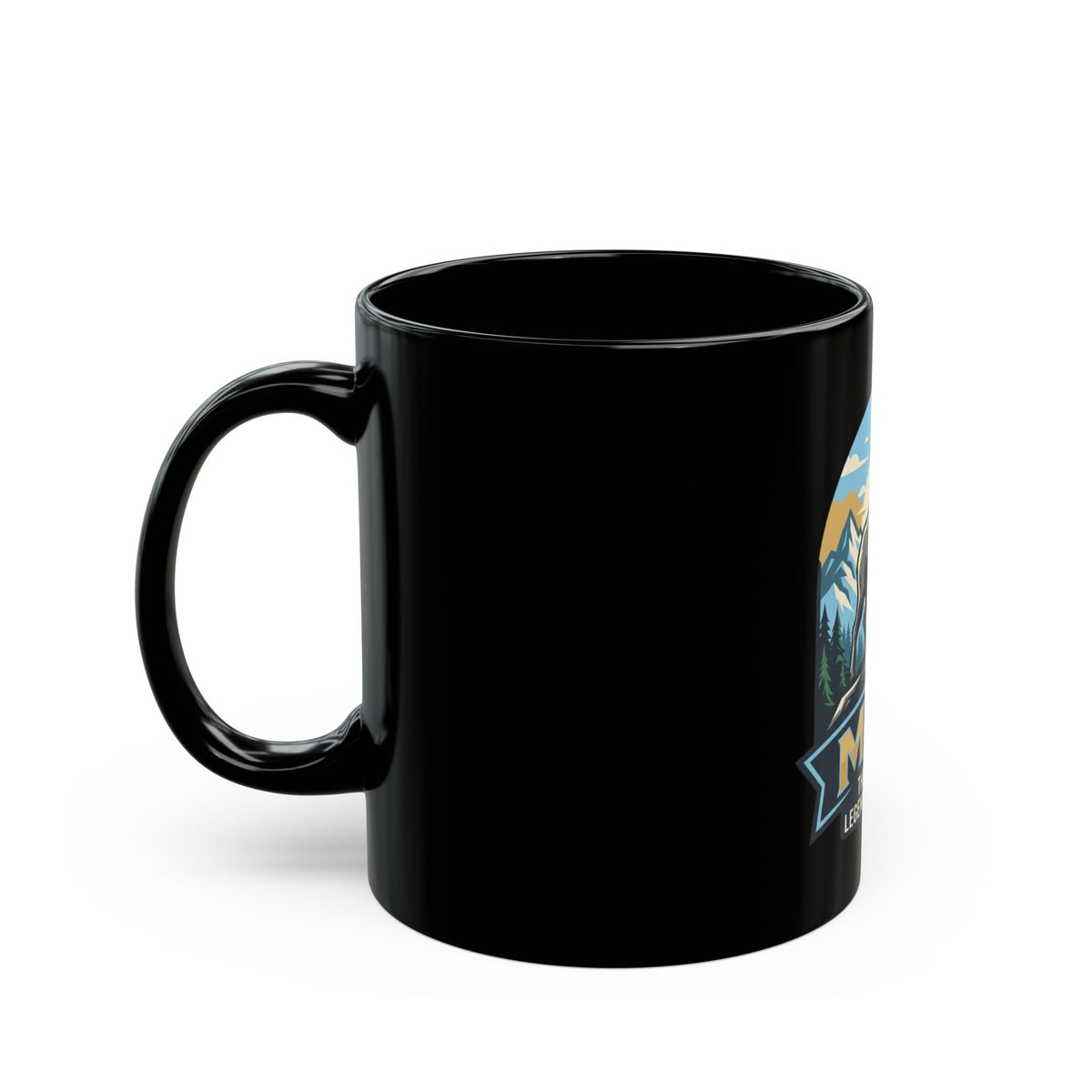 "May Legend" Black Ceramic Mug