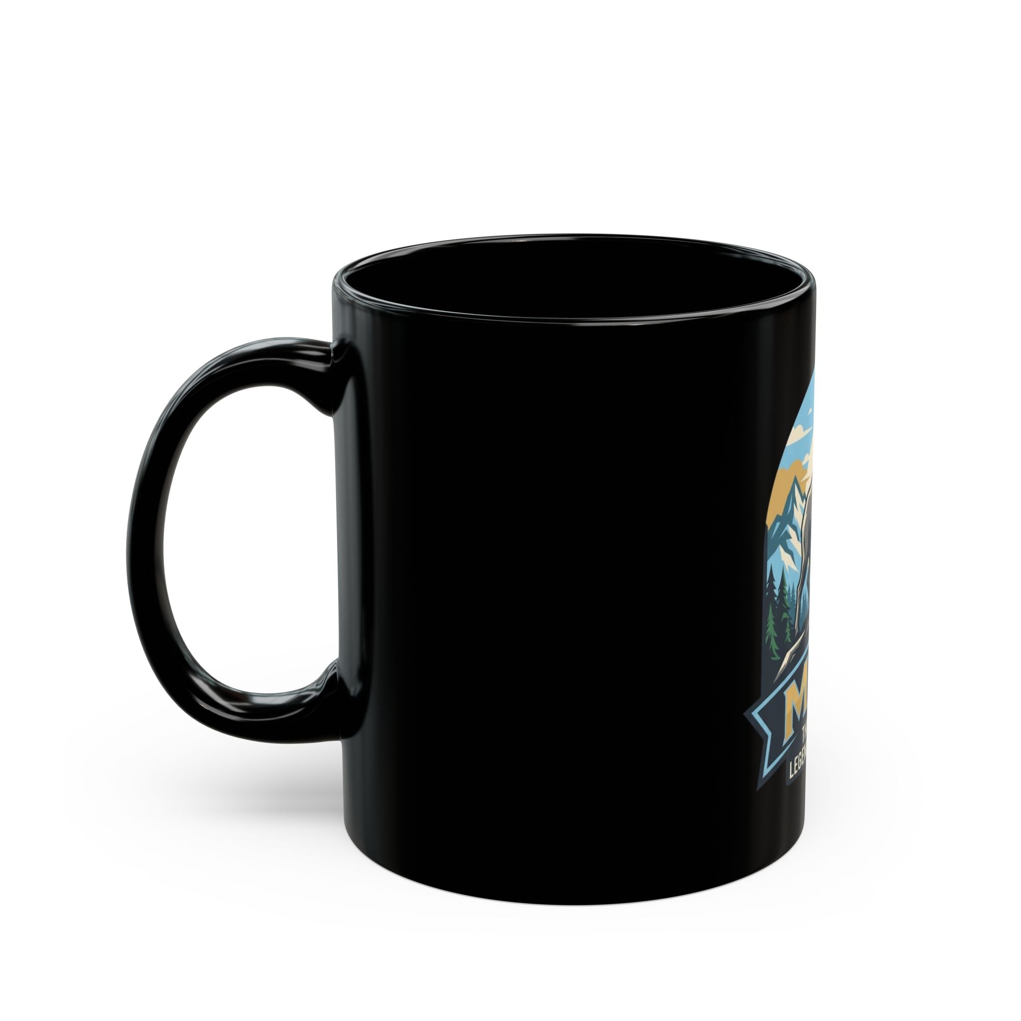 "May Legend" Black Ceramic Mug