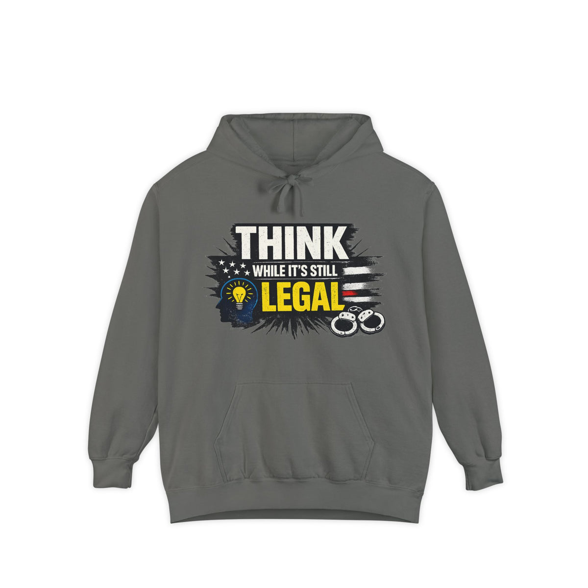 Thought Criminal | Garment-Dyed Hoodie — AttitudeShirts