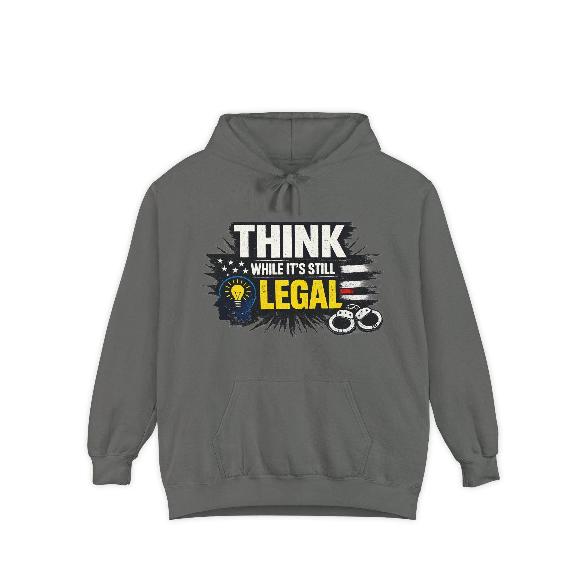 Thought Criminal | Garment-Dyed Hoodie — AttitudeShirts