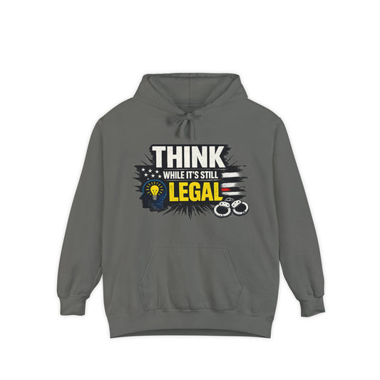 Thought Criminal | Garment-Dyed Hoodie — AttitudeShirts