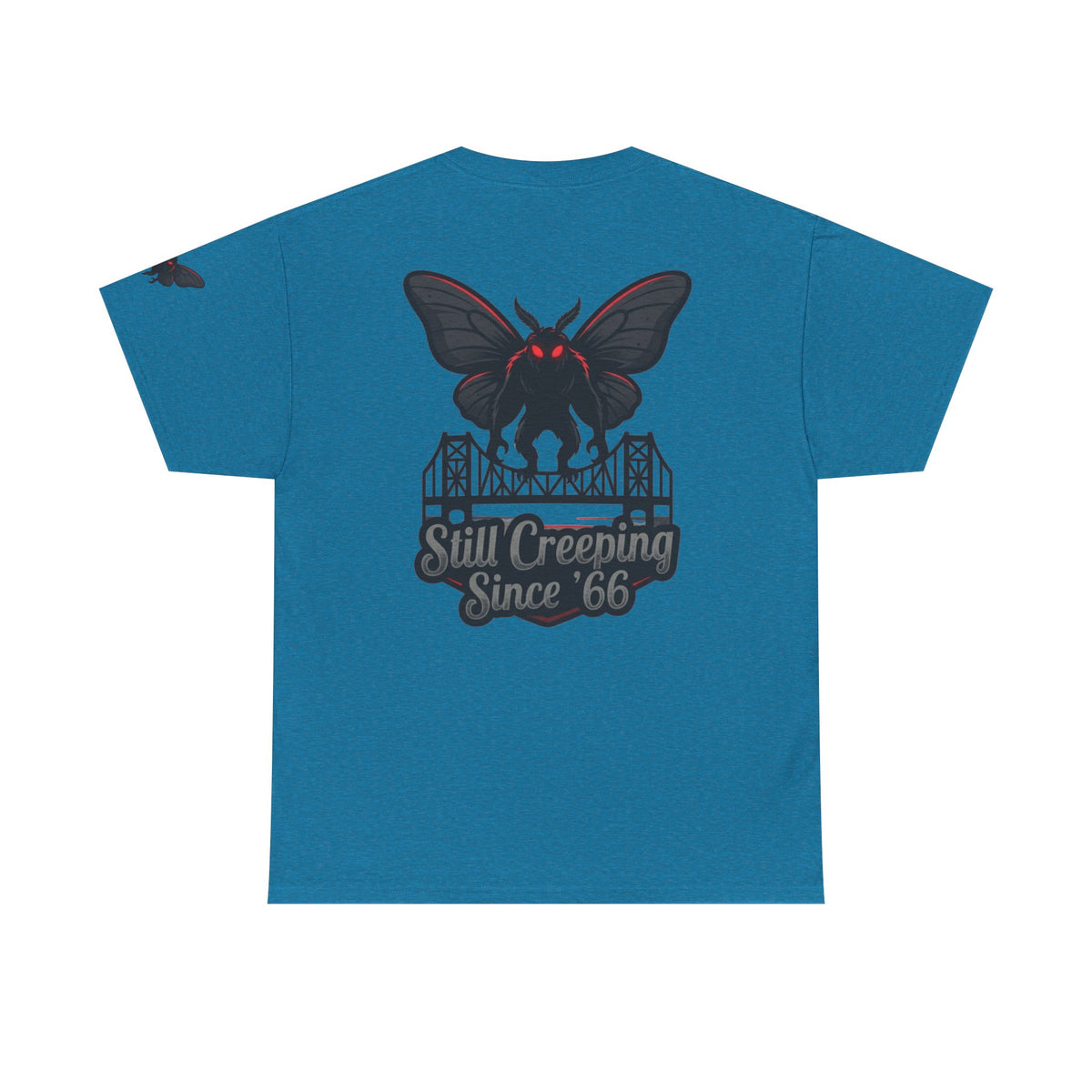 Color: Antique Sapphire | Mothman (West Virginia, USA) Premium Graphic Tee