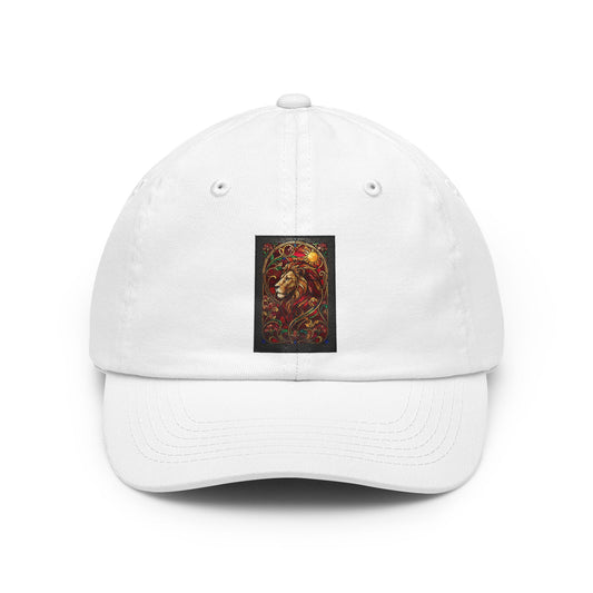 Color: White | Stained Glass Sign LEO Dad Hat