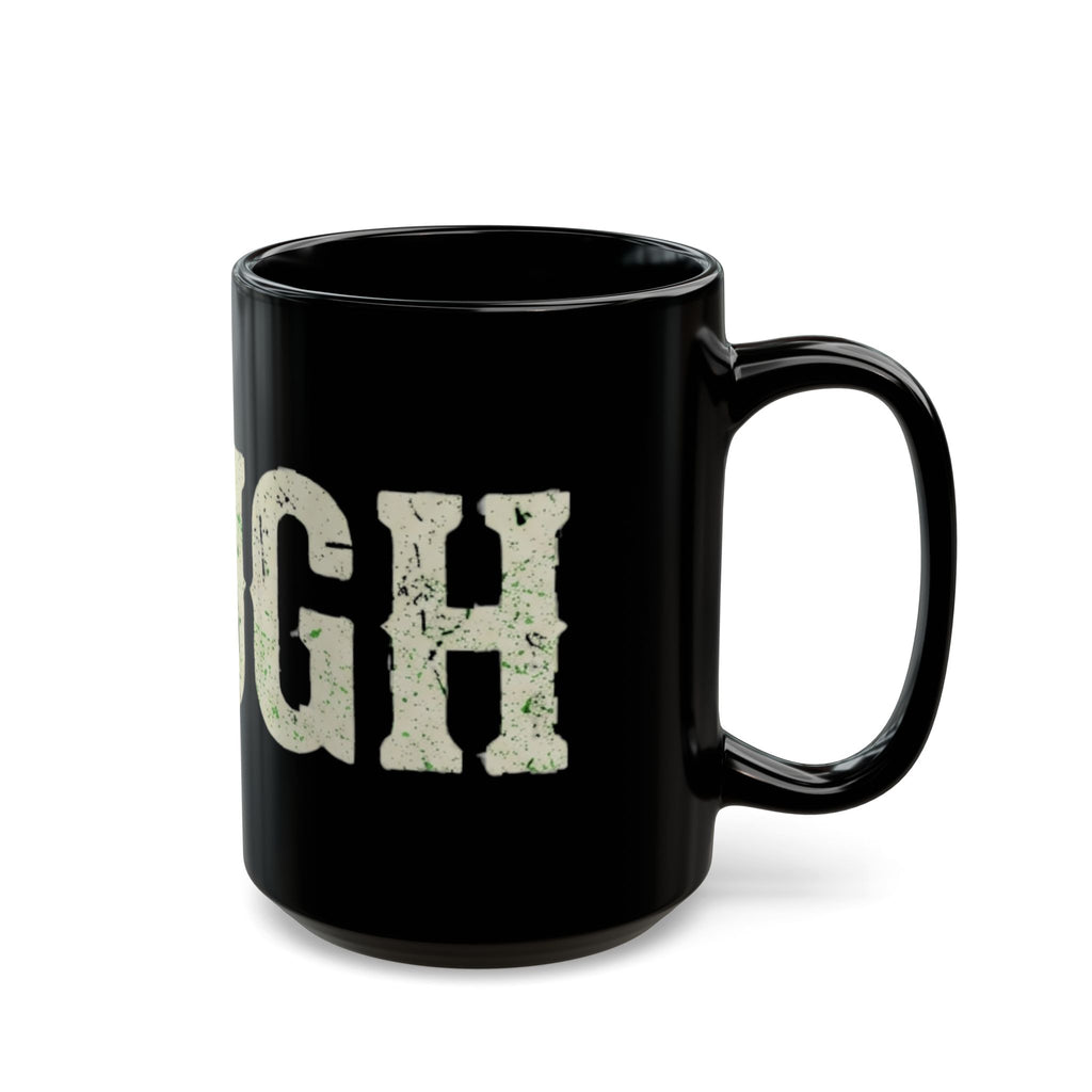 "Choose to Laugh" Black Ceramic Mug — Graphic